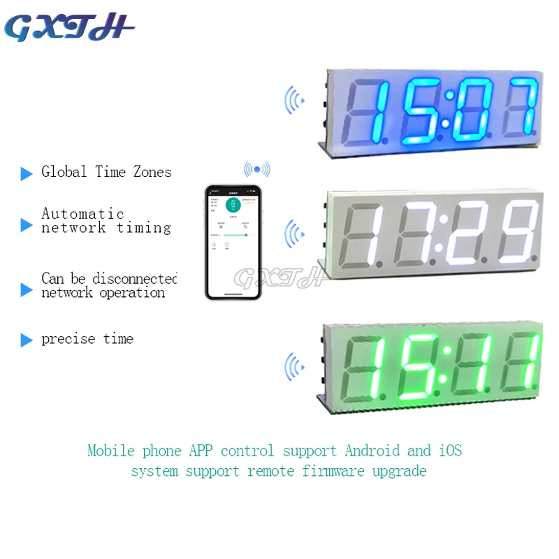 Wifi Timing Clock Module Automatic Clock DIY Digital Electronic Clock Wireless Network Timing
Wifi Timing Clock Module Automatic Clock DIY Digital Electronic Clock Wireless Network Timing