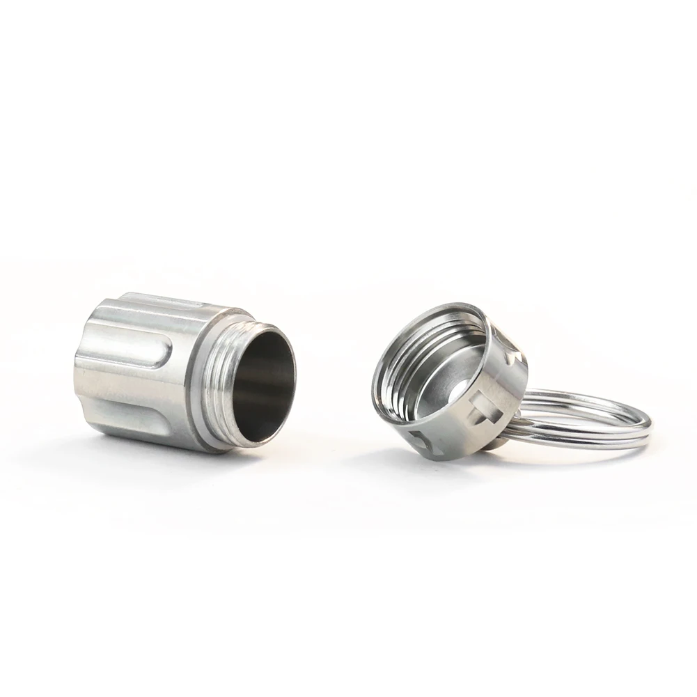 Portable Mini Titanium Alloy Seals Bottle Waterproof Canister Medicine Capsules Bottles Keyring Outdoor EDC First Aid Supplies
Portable Mini Titanium Alloy Seals Bottle Waterproof Canister Medicine Capsules Bottles Keyring Outdoor EDC First Aid Supplies