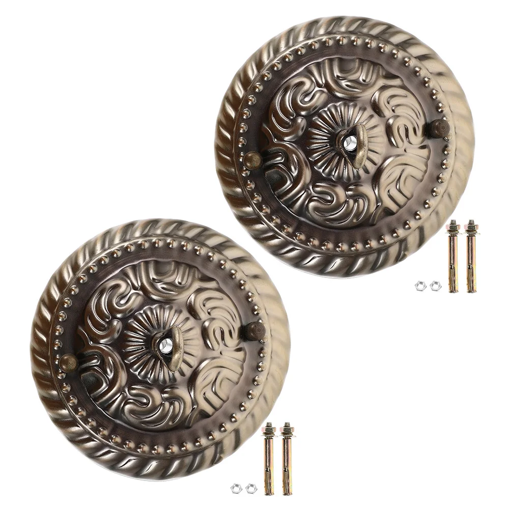 2 pcs Vintage Ceiling Light Plate Canopy Pendant Chandelier Cover Zinc Alloy Sturdy Hook Decorative Car Lamp Shades Accessories
2 pcs Vintage Ceiling Light Plate Canopy Pendant Chandelier Cover Zinc Alloy Sturdy Hook Decorative Car Lamp Shades Accessories