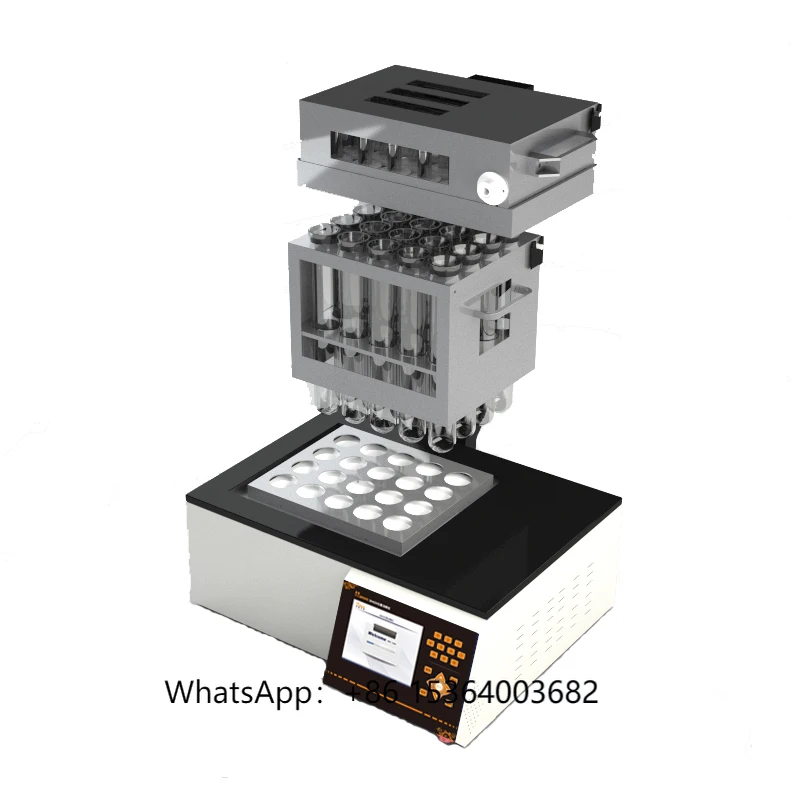 CHINCAN SH420F Graphite Digester 20 Positions 400C With Waste Gas Collection Hood WD03 for Automatic Kjeldahl Nitrogen Analyzer
CHINCAN SH420F Graphite Digester 20 Positions 400C With Waste Gas Collection Hood WD03 for Automatic Kjeldahl Nitrogen Analyzer