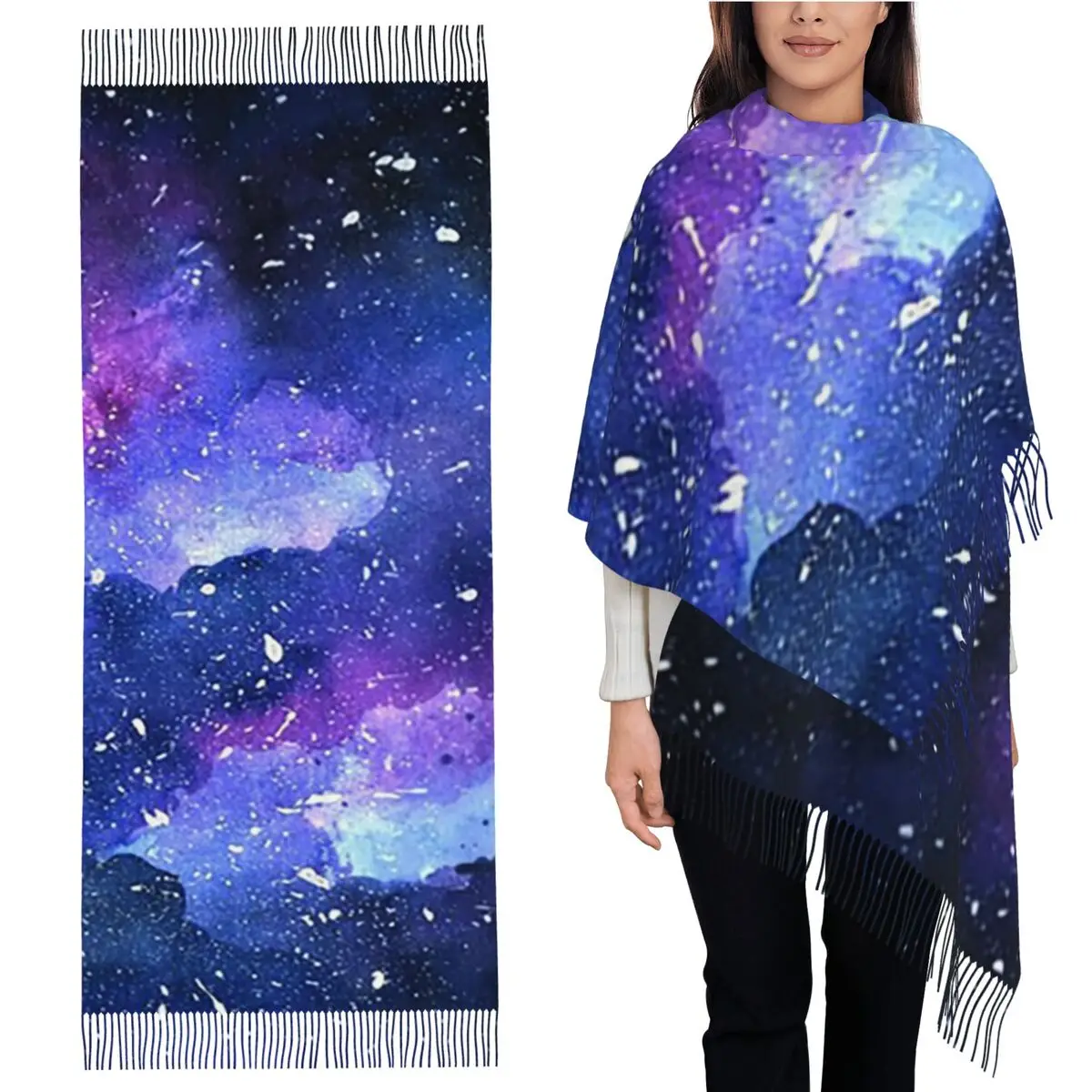 Galaxy шарф с кисточками, женские мягкие теплые шали и накидки, длинная осенне-зимняя шаль
Galaxy шарф с кисточками, женские мягкие теплые шали и накидки, длинная осенне-зимняя шаль