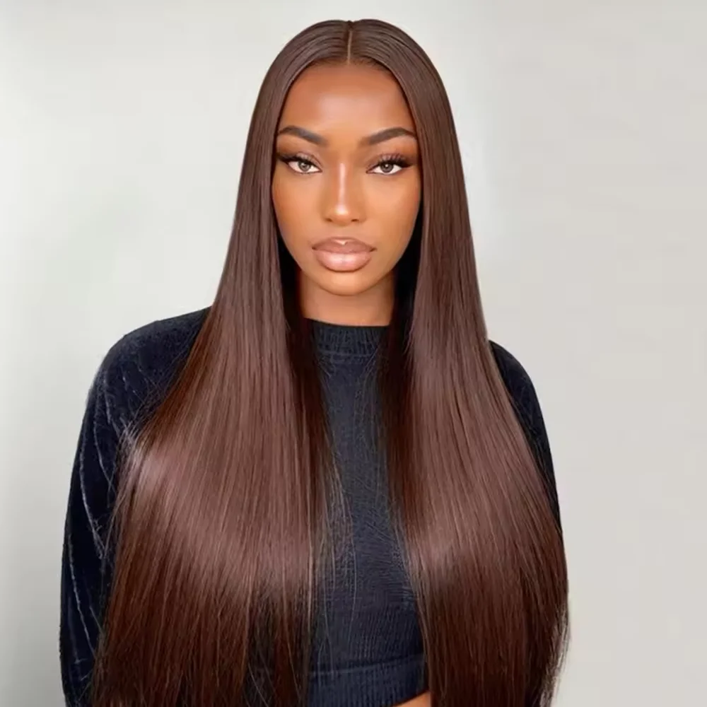 32 Inch 13x4 Transparent Lace Chocolate Brown Straight Wig Human Hair Glueless Pre Plucked With Baby Hair
32 Inch 13x4 Transparent Lace Chocolate Brown Straight Wig Human Hair Glueless Pre Plucked With Baby Hair