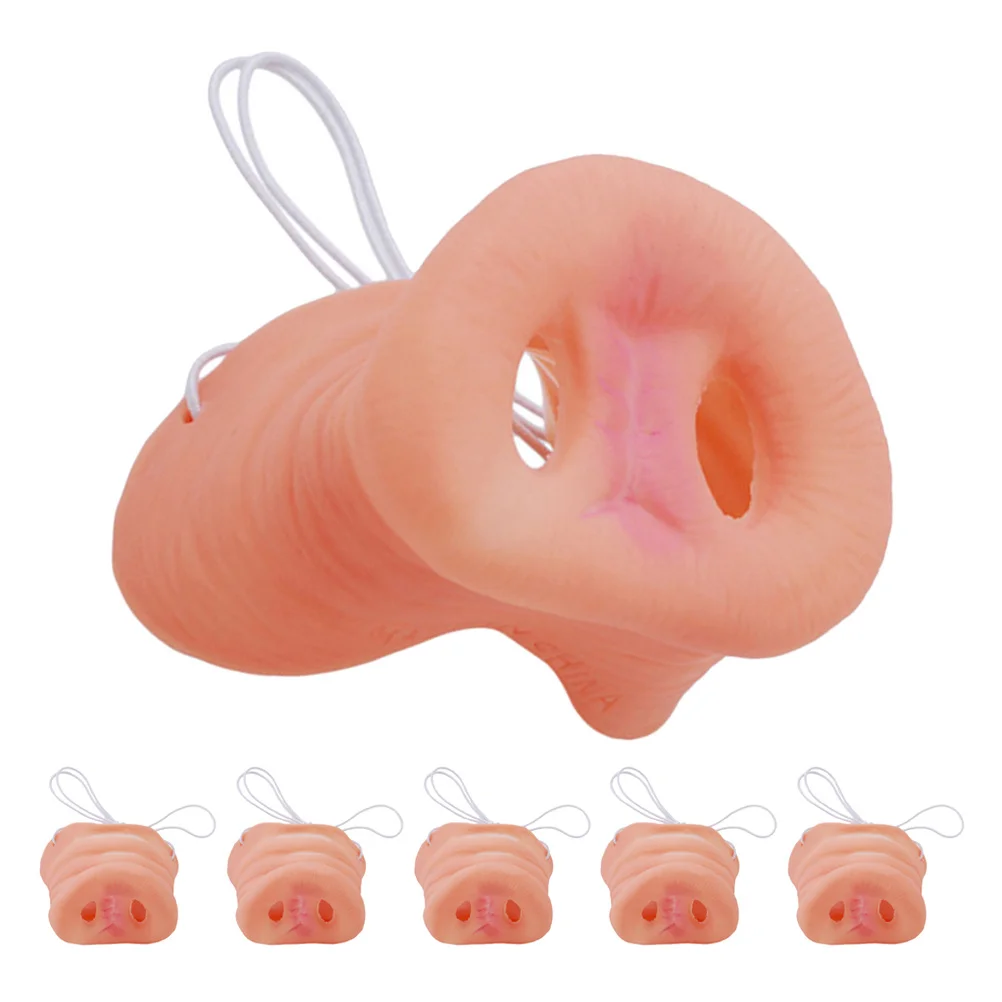 6Pcs Fake Pig Nose Realistic Design for Halloween Party Accessory Breathable Lightweight Animal Prop Easy to Wear Dress Up
6Pcs Fake Pig Nose Realistic Design for Halloween Party Accessory Breathable Lightweight Animal Prop Easy to Wear Dress Up
