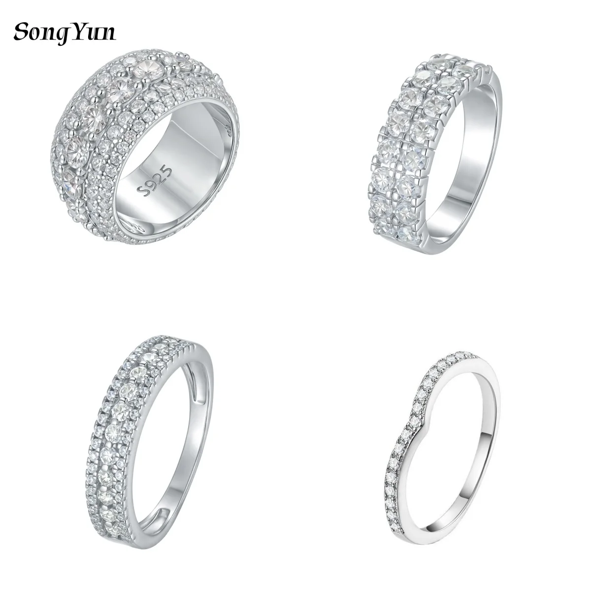 SY Brand Jewelry 925 Sterling Silver Ring D VVS Moissanite Diamond Wedding Rings for Women Men 18K Gold Plated Fine Jewelry
SY Brand Jewelry 925 Sterling Silver Ring D VVS Moissanite Diamond Wedding Rings for Women Men 18K Gold Plated Fine Jewelry