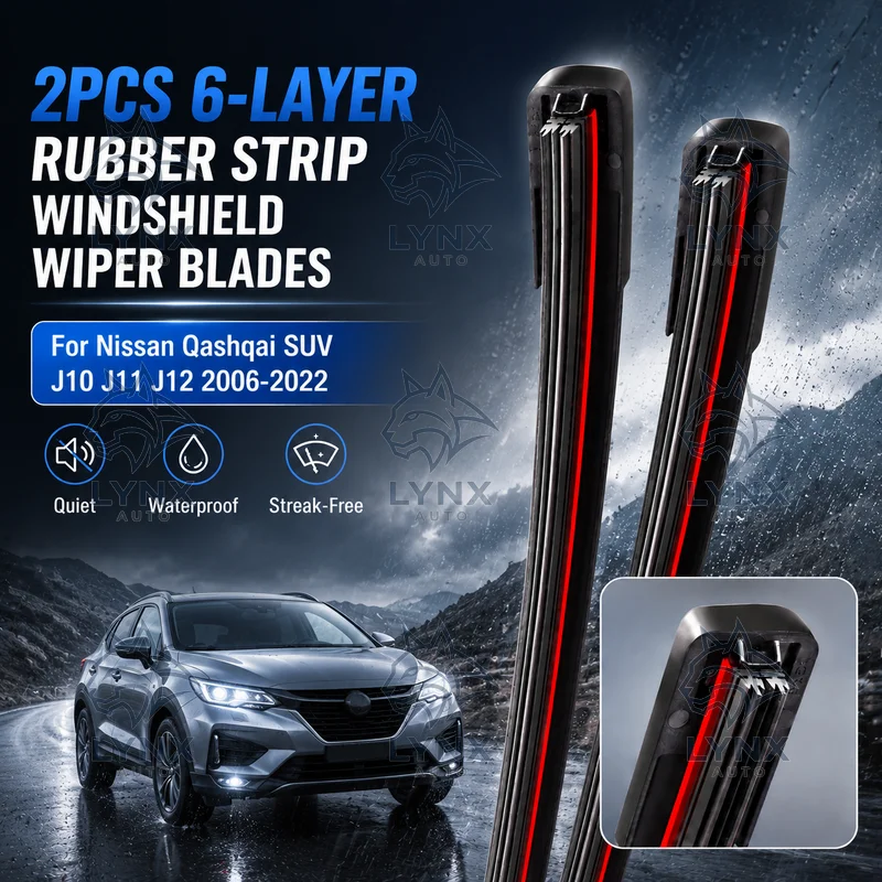 2Pcs 6-Layer Rubber Strip Windshield Wiper Blades Winter Durable For Nissan Qashqai SUV J10 J11 J12 2006-2022 Auto Parts
2Pcs 6-Layer Rubber Strip Windshield Wiper Blades Winter Durable For Nissan Qashqai SUV J10 J11 J12 2006-2022 Auto Parts