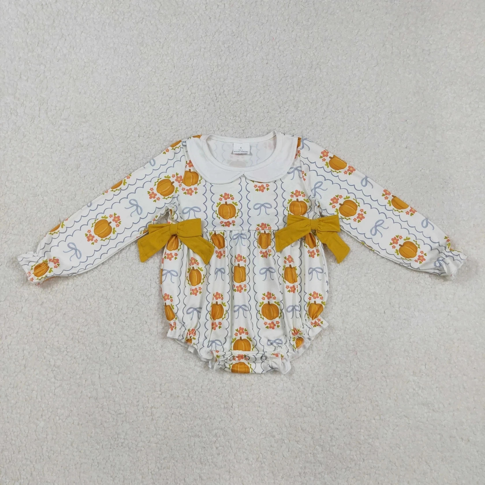 Wholesale Baby Girl Toddler Thanksgiving Children Flower Pumpkins Bows Romper Kids Newborn Coverall Bubble Girls Fall Bodysuit
Wholesale Baby Girl Toddler Thanksgiving Children Flower Pumpkins Bows Romper Kids Newborn Coverall Bubble Girls Fall Bodysuit