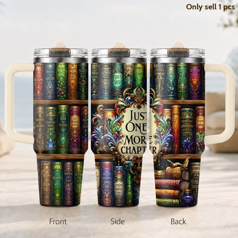 Just One More Chapter Vacuum Flasks 40oz 3rd Gen Vacuum Insulated Stainless Steel Car Tumbler Cup with Handle Straw Lid
Just One More Chapter Vacuum Flasks 40oz 3rd Gen Vacuum Insulated Stainless Steel Car Tumbler Cup with Handle Straw Lid