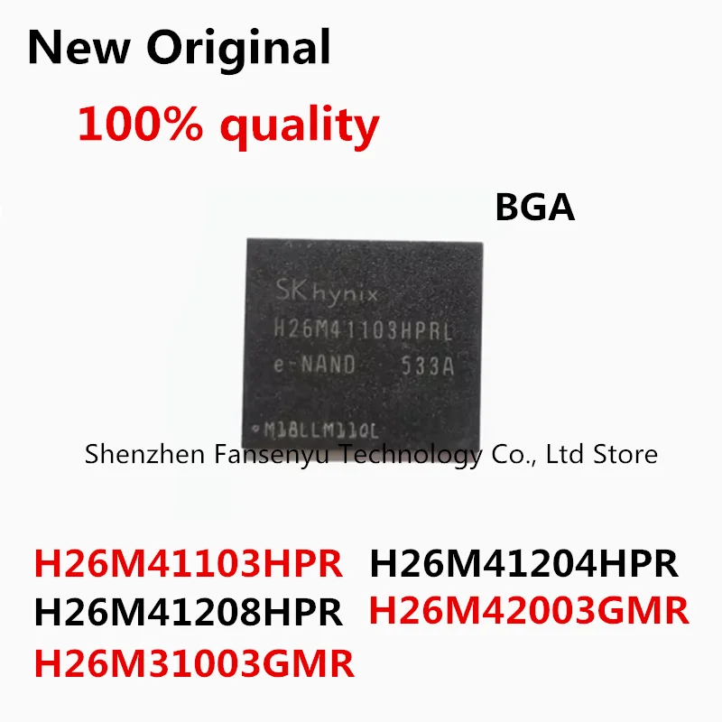 (1piece)100% New H26M41103HPR H26M41204HPR H26M41208HPR H26M42003GMR H26M31003GMR BGA
(1piece)100% New H26M41103HPR H26M41204HPR H26M41208HPR H26M42003GMR H26M31003GMR BGA