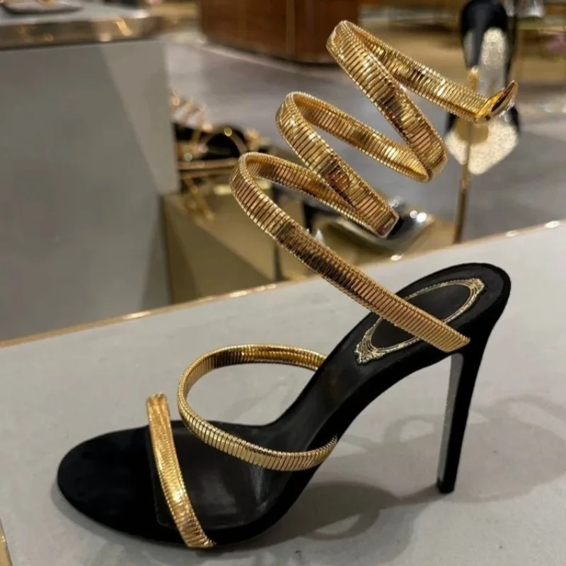 Luxury Womens Shoes Fashion Winding Strap High Heel Sandals High End Designer Shoes for Women Celebrity Style Sandalias De Mujer
Luxury Womens Shoes Fashion Winding Strap High Heel Sandals High End Designer Shoes for Women Celebrity Style Sandalias De Mujer