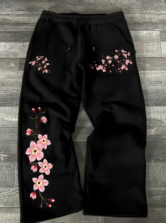 Peach Blossom Pattern 3D Sports Pants for Men and Women, Dark Aesthetics Gothic Loose Wide Leg Pants, Street Casual Pants
Peach Blossom Pattern 3D Sports Pants for Men and Women, Dark Aesthetics Gothic Loose Wide Leg Pants, Street Casual Pants