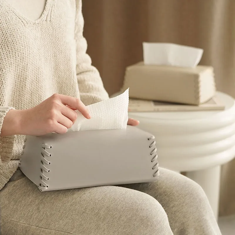Nordic Solid Color Leather Woven Tissue Box Living Room Tea Table Waterproof Leather Tissue Box Household Desktop Paper BoxZF949
Nordic Solid Color Leather Woven Tissue Box Living Room Tea Table Waterproof Leather Tissue Box Household Desktop Paper BoxZF949