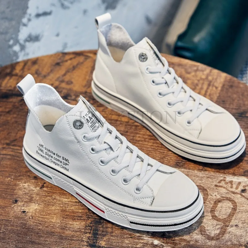 Women Leather Raised Breathable Lace Up Thick Sole High Top Shoes for Casual Sports and Versatile Trend Board Shoes
Women Leather Raised Breathable Lace Up Thick Sole High Top Shoes for Casual Sports and Versatile Trend Board Shoes