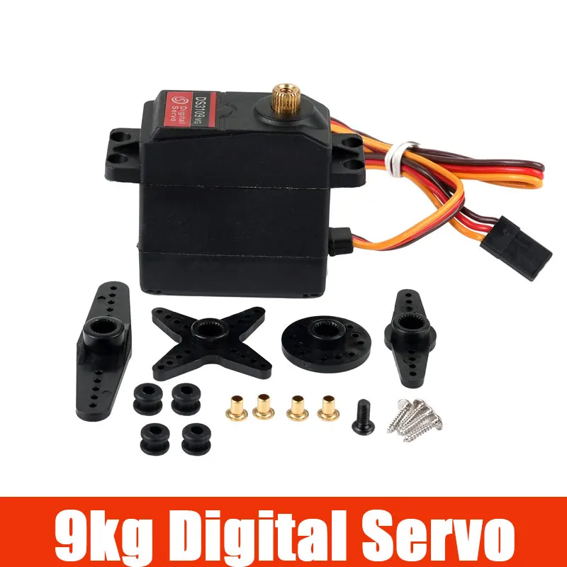 9kg Digital Servo Metal Gear High Speed High Torque for 1/8 1/10 1/12 RC Crawler Monster Truck Off-road Car Boat Robot DIY Model
9kg Digital Servo Metal Gear High Speed High Torque for 1/8 1/10 1/12 RC Crawler Monster Truck Off-road Car Boat Robot DIY Model
