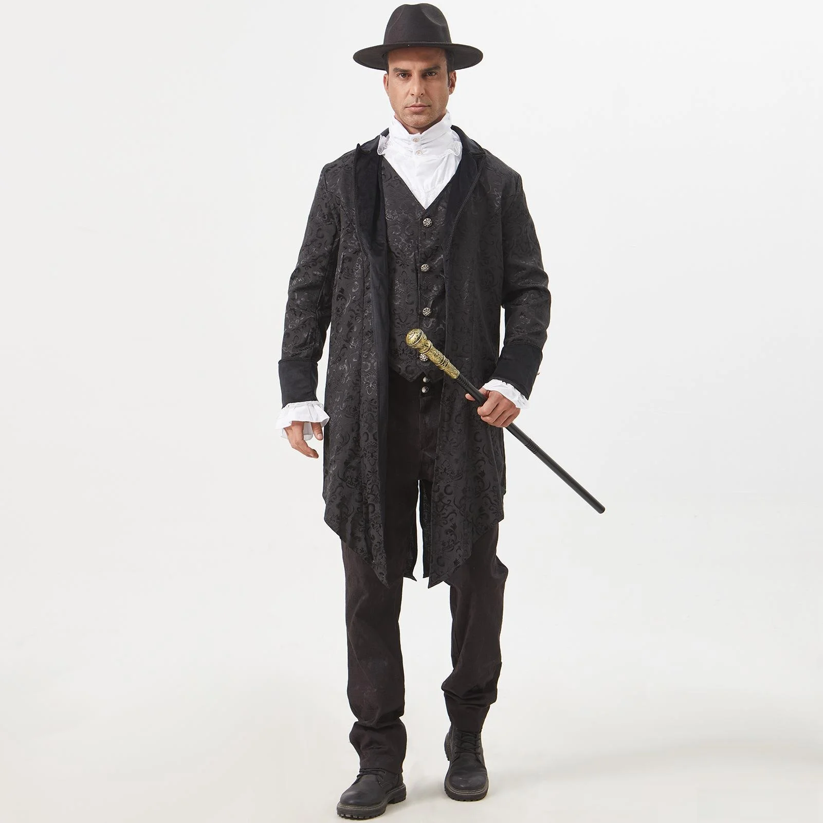 2024 New Wish Medieval Court Embroidered Tailcoat Jacket Vintage Cosplay Costume Men's Autumn Seven-Quarter Sleeve Outerwear
2024 New Wish Medieval Court Embroidered Tailcoat Jacket Vintage Cosplay Costume Men's Autumn Seven-Quarter Sleeve Outerwear