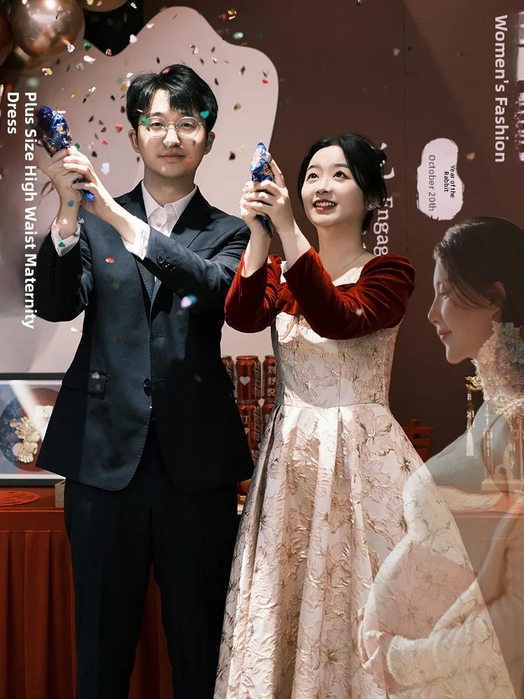 Materni Wedding Dr Long Sve Ele High Waist Formal Dr for Engagement Par Bridal Thank You Dinner Winter Season
Materni Wedding Dr Long Sve Ele High Waist Formal Dr for Engagement Par Bridal Thank You Dinner Winter Season