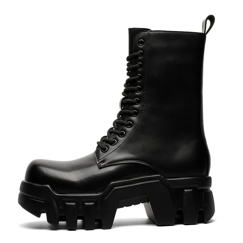 High Quality British Style Derby Man Boots High-end High-top Tooling Shoes for Men Platform Locomotive Knight Boots Botas Hombre
High Quality British Style Derby Man Boots High-end High-top Tooling Shoes for Men Platform Locomotive Knight Boots Botas Hombre