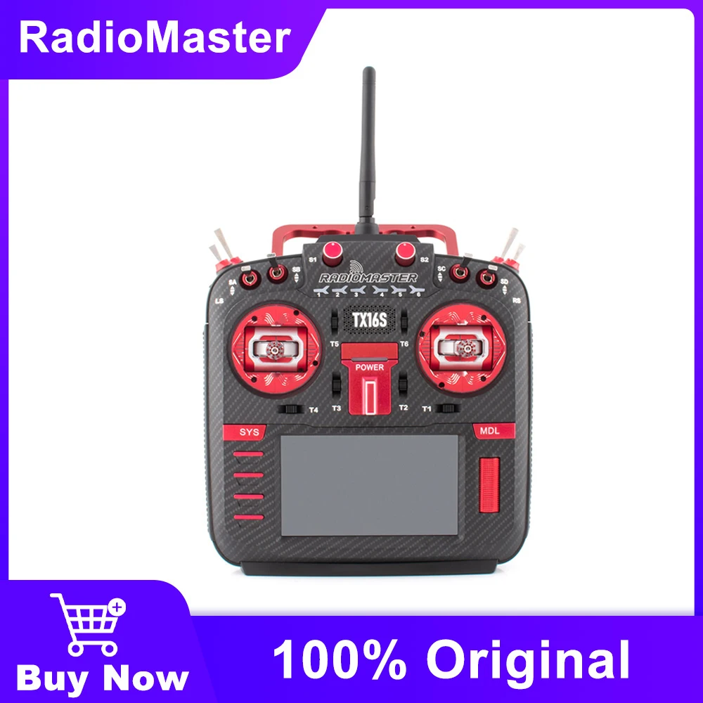 New RadioMaster TX16S MKII MAX FCC LBT V4.0 Hall Gimbals Radio Control System ExpressLRS or Multi-protocol 4in1
New RadioMaster TX16S MKII MAX FCC LBT V4.0 Hall Gimbals Radio Control System ExpressLRS or Multi-protocol 4in1
