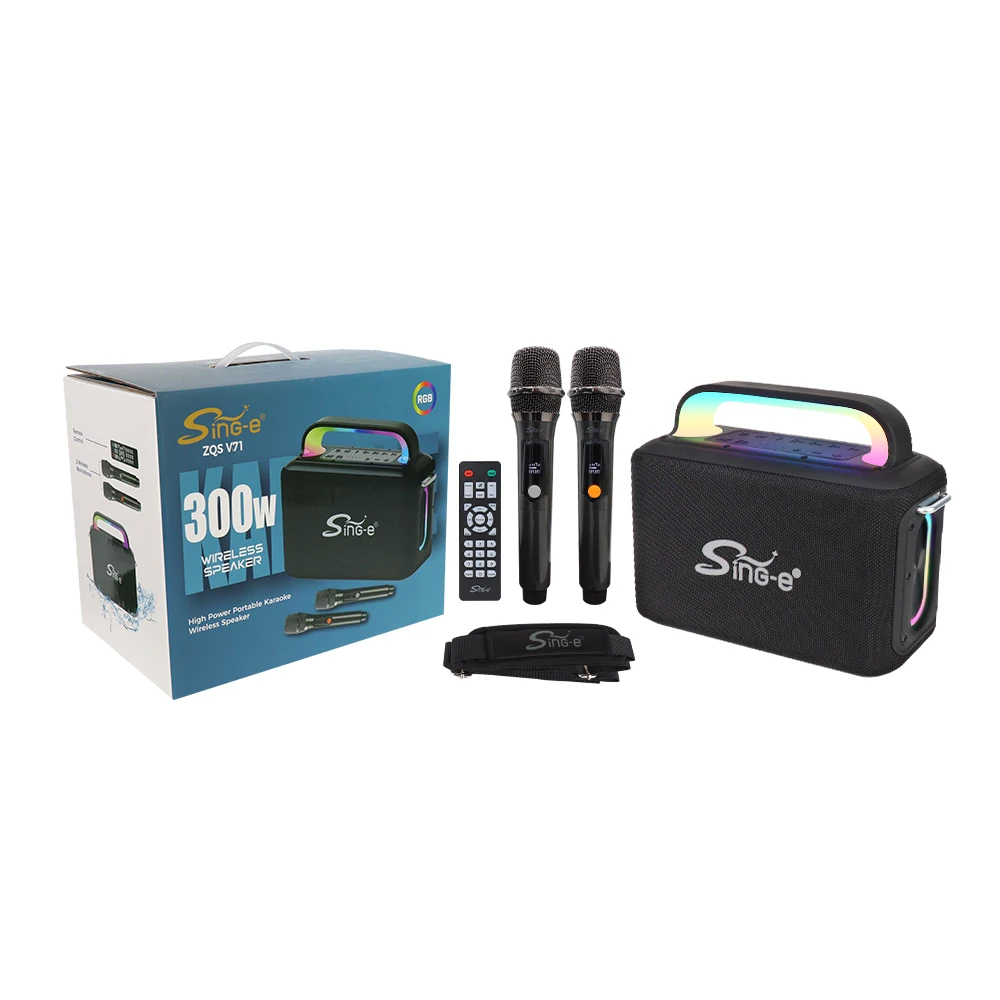 ZQS-V71 Best Selling 2025 Karaoke Speaker with Microphone and Bluetooth Portable Outdoor/Party Singing Speaker
ZQS-V71 Best Selling 2025 Karaoke Speaker with Microphone and Bluetooth Portable Outdoor/Party Singing Speaker