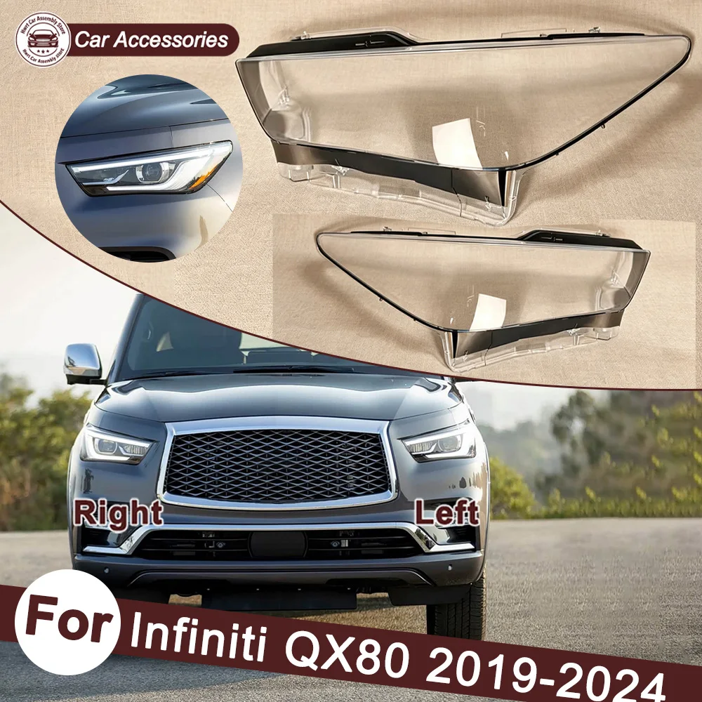Front Headlamp Lamp Cover For Infiniti 2019-2024 QX80 Transparent Headlight Shell Lens Plexiglass Replace The Original Lampshade
Front Headlamp Lamp Cover For Infiniti 2019-2024 QX80 Transparent Headlight Shell Lens Plexiglass Replace The Original Lampshade