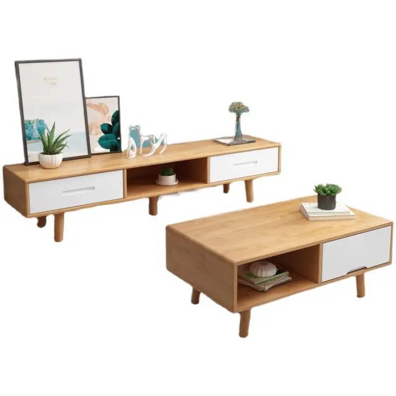 Nordic solid wood storage TV cabinet combination coffee table, retractable, modern and simple
Nordic solid wood storage TV cabinet combination coffee table, retractable, modern and simple