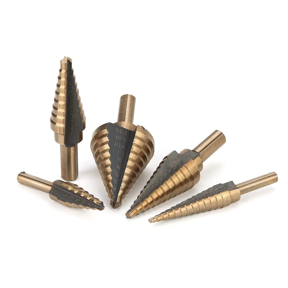 5PCS Step Drill Bit Set Multiple Hole Cutter Bits for Metal Wood 50 Sizes Double Cutting Blades with Aluminum Case
5PCS Step Drill Bit Set Multiple Hole Cutter Bits for Metal Wood 50 Sizes Double Cutting Blades with Aluminum Case