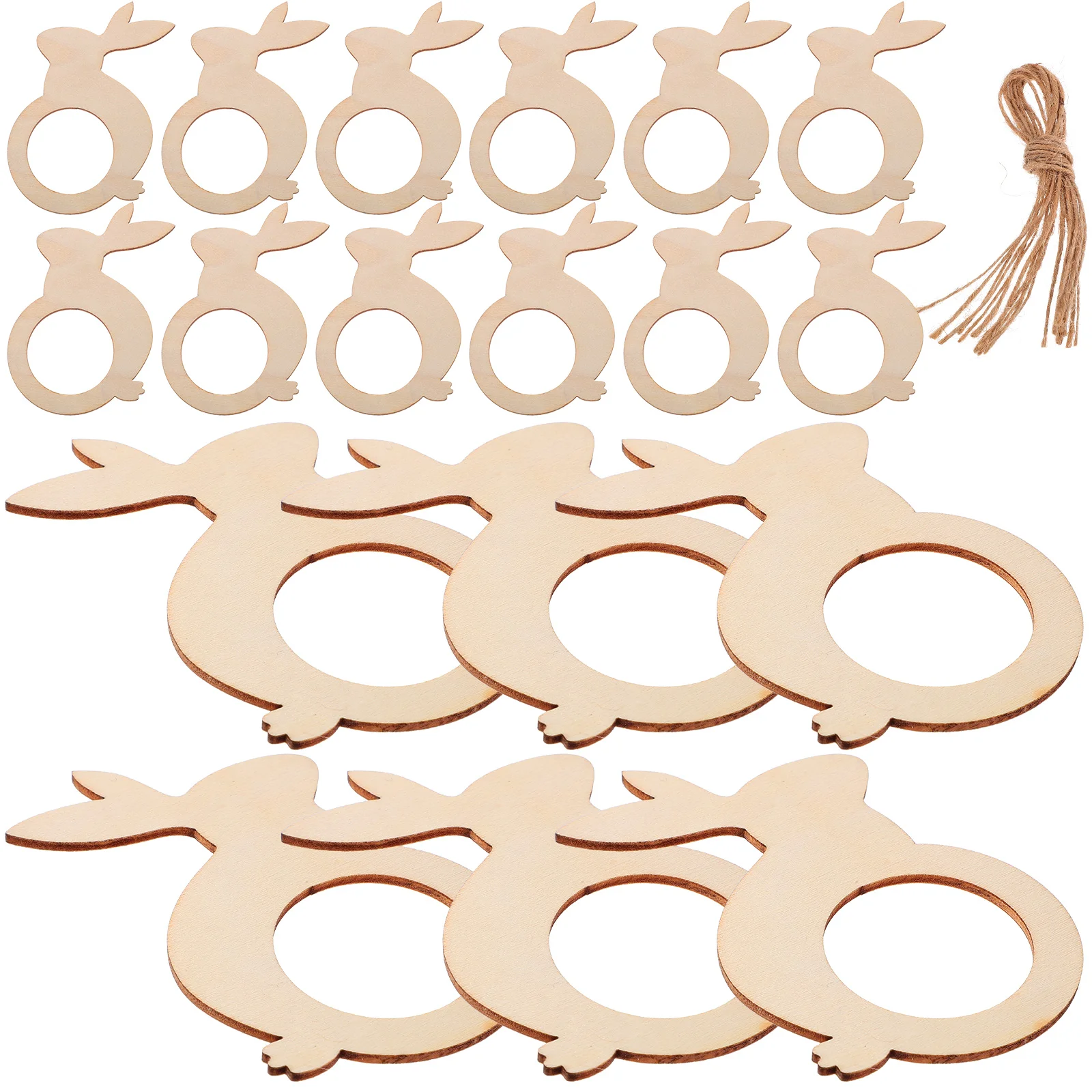 20 Pcs Wooden Napkin Rings Shape Elegant Dining Table Decor Easter Bunny Holder for Hotel Restaurant Party Smooth Sturdy
20 Pcs Wooden Napkin Rings Shape Elegant Dining Table Decor Easter Bunny Holder for Hotel Restaurant Party Smooth Sturdy