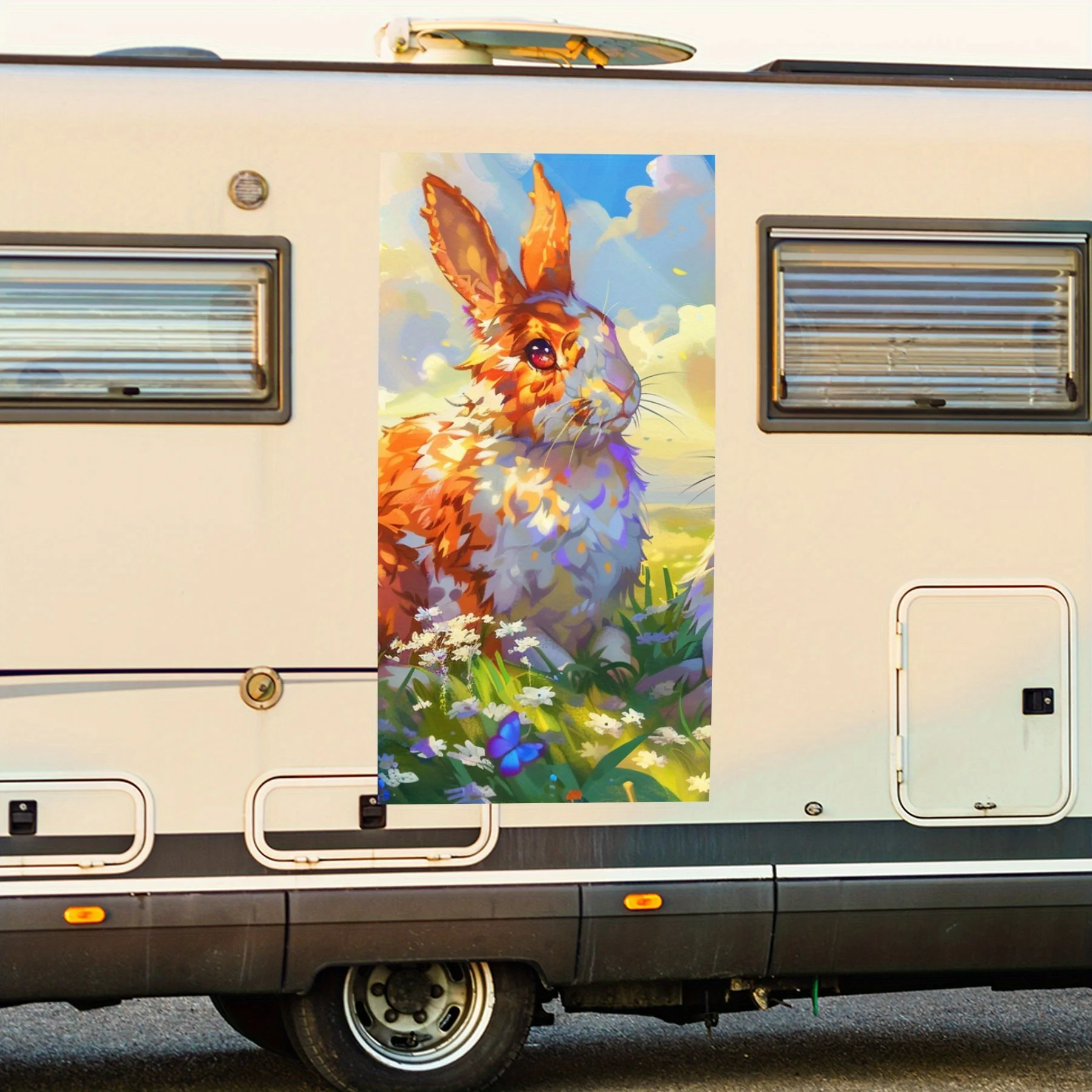 Виниловая наклейка с милыми красочными кроликами для двери автомобиля на колесах, водонепроницаемые самоклеящиеся виниловые наклейки, декоративная защитная наклейка
Виниловая наклейка с милыми красочными кроликами для двери автомобиля на колесах, водонепроницаемые самоклеящиеся виниловые наклейки, декоративная защитная наклейка