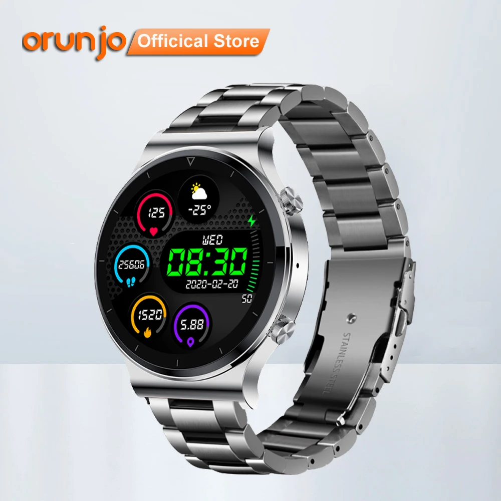 Orunjo S600 Smart Watch Man Heart Rate Blood Pressure Full Touch Screen Sports Fitness Smartwatch Bluetooth for Android IOS
Orunjo S600 Smart Watch Man Heart Rate Blood Pressure Full Touch Screen Sports Fitness Smartwatch Bluetooth for Android IOS