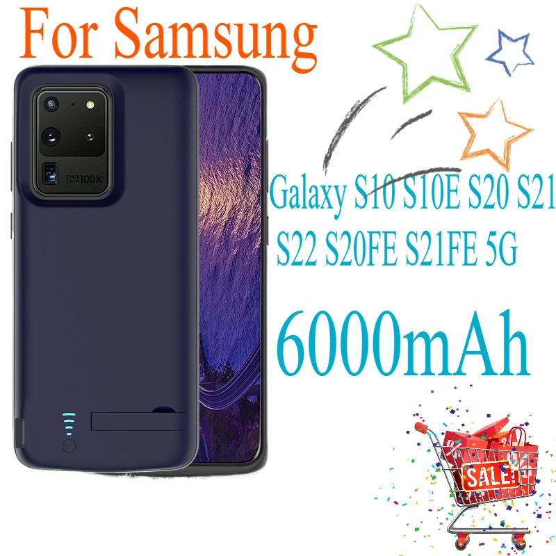Power Bank Case for Samsung Galaxy S10 S10E S20 S21 S22 Fast Battery Charging Case for S20FE S21FE 5G Smart Phones Accessories
Power Bank Case for Samsung Galaxy S10 S10E S20 S21 S22 Fast Battery Charging Case for S20FE S21FE 5G Smart Phones Accessories