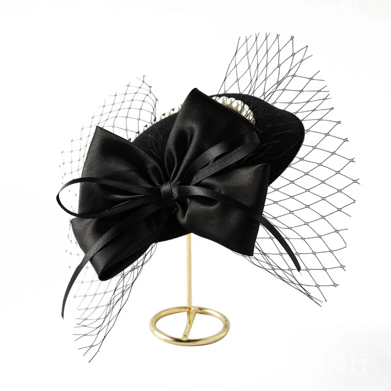 New Hepburn Style Mesh Bowknot Pearl Small Hat French Ribbon Hair Accessories Children's Stage Show Hair Clip
New Hepburn Style Mesh Bowknot Pearl Small Hat French Ribbon Hair Accessories Children's Stage Show Hair Clip