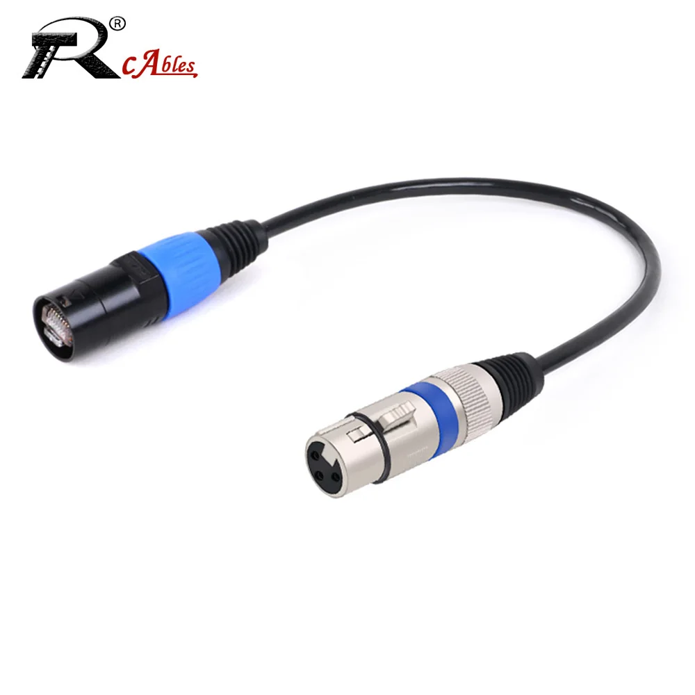 3Pin XLR Female to UTP RJ45 8P8C CAT5/6 Male Network Connector Adapter Ethernet Extension Cable for Amplifier Speaker Mixer
3Pin XLR Female to UTP RJ45 8P8C CAT5/6 Male Network Connector Adapter Ethernet Extension Cable for Amplifier Speaker Mixer