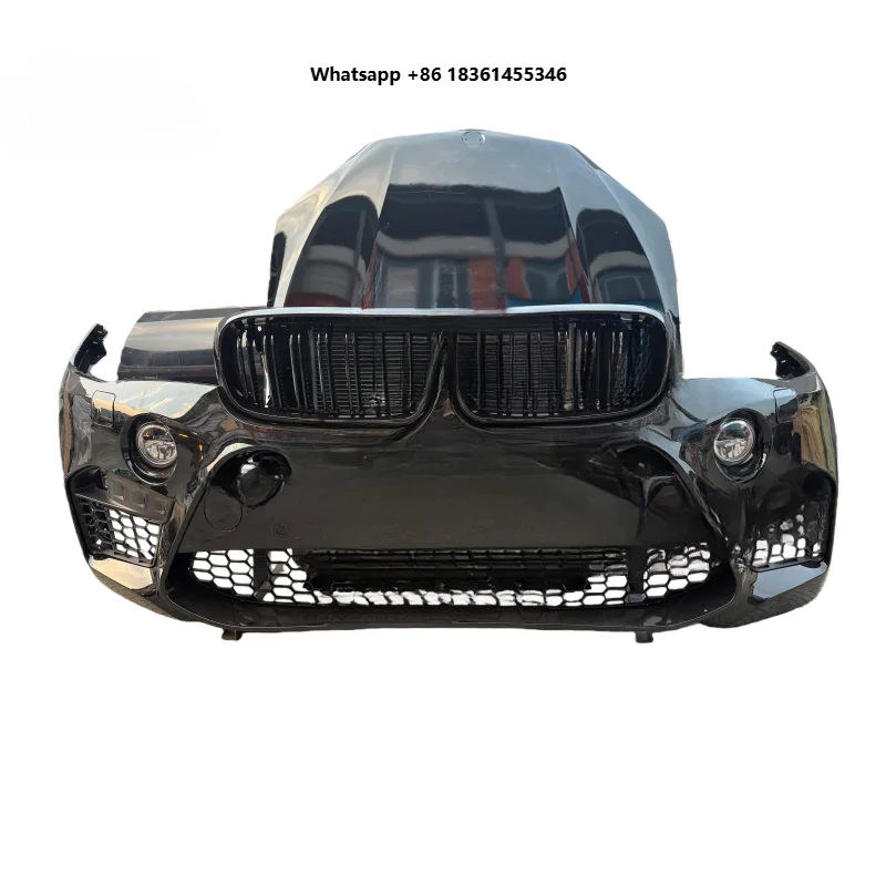 For X5 M5 F85 High Quality Plastic Front Bumper & Grille Assembly, Bolt-On Replacement with 1 Year Warranty
For X5 M5 F85 High Quality Plastic Front Bumper & Grille Assembly, Bolt-On Replacement with 1 Year Warranty