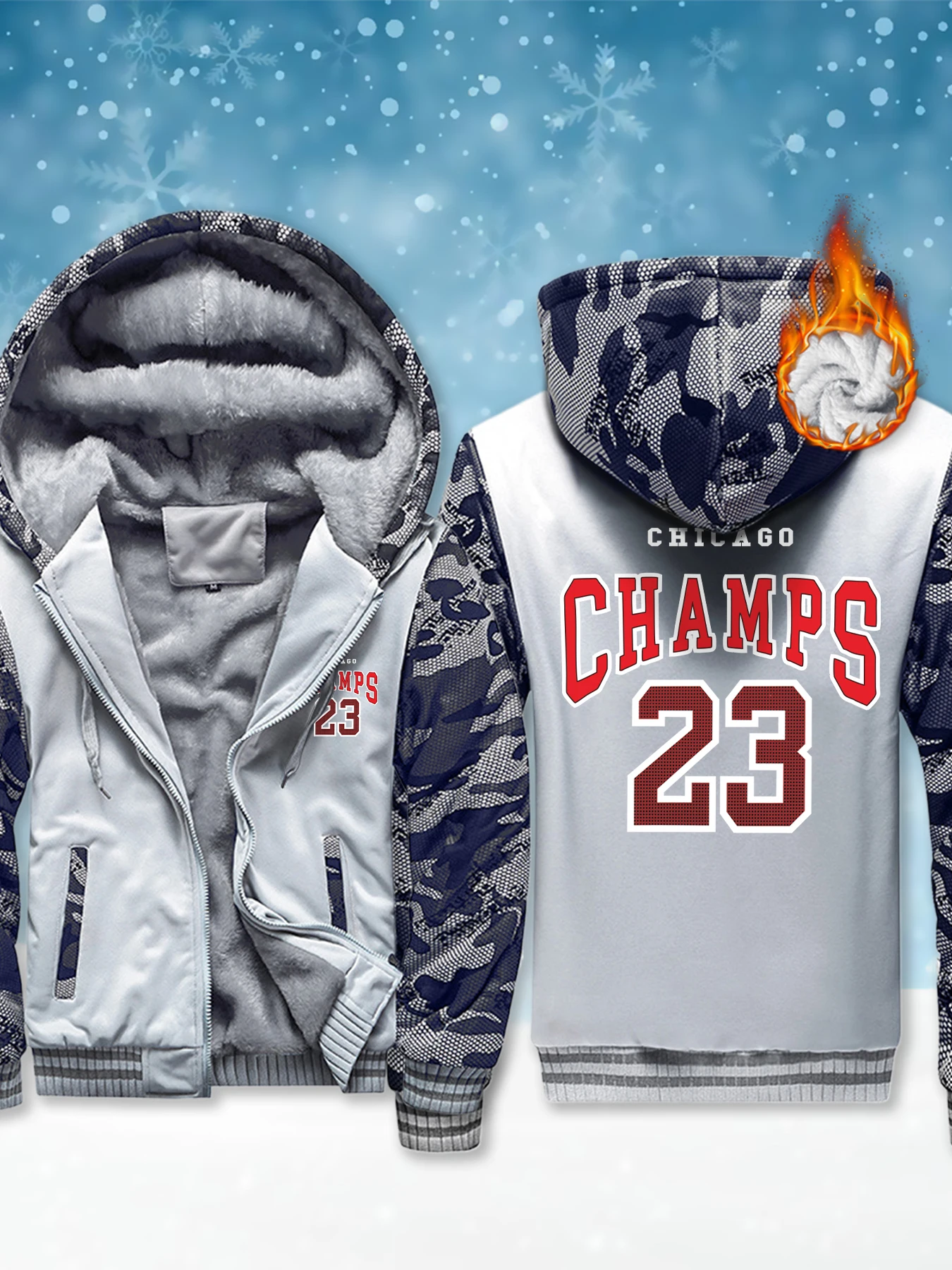 Champs Number 23 Jersey Design Print Mans Hoodie Fleece Casual Zipper Jackets Fashion Soft Streetwear Street Warm Loose Coat
Champs Number 23 Jersey Design Print Mans Hoodie Fleece Casual Zipper Jackets Fashion Soft Streetwear Street Warm Loose Coat