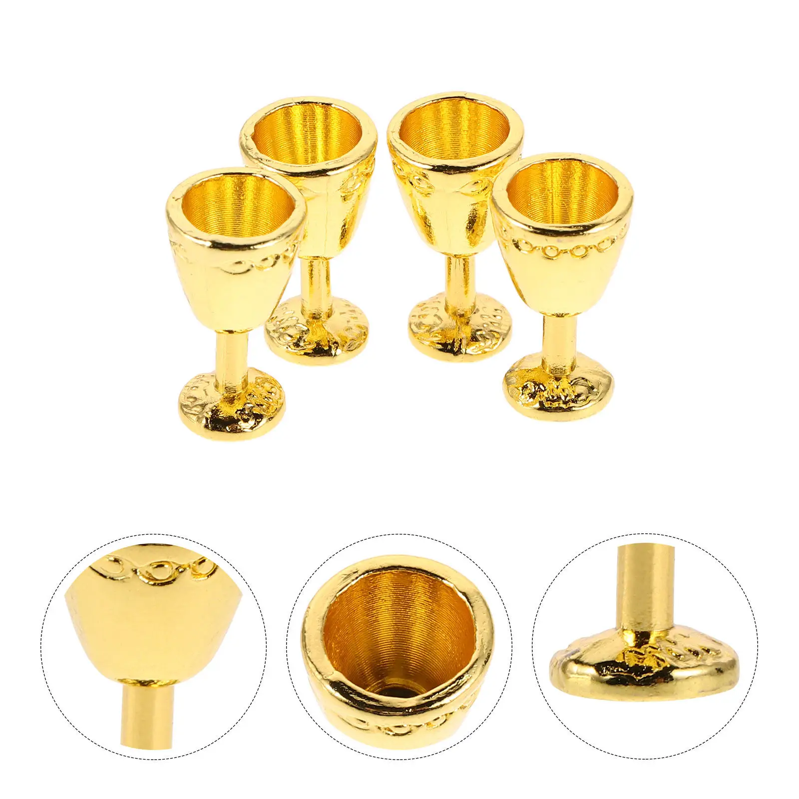 8Pcs Embossed Mini Wine Goblets Alloy Vintage Style Tiny Drinking Cups for Dollhouse Kitchen Decor Miniature Red Wine Goblet Set
8Pcs Embossed Mini Wine Goblets Alloy Vintage Style Tiny Drinking Cups for Dollhouse Kitchen Decor Miniature Red Wine Goblet Set