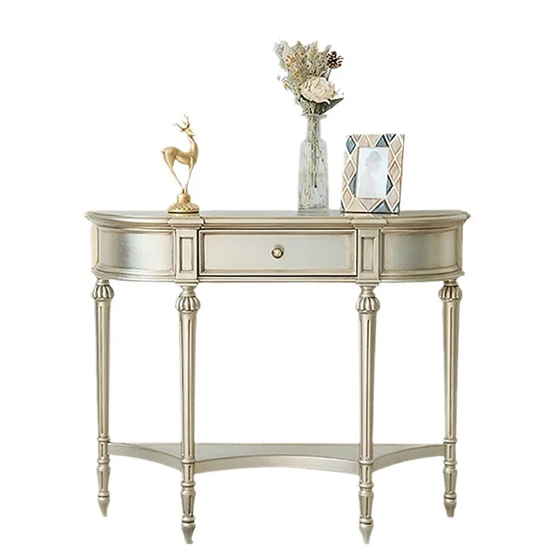 American light luxury door cabinet, semi-round solid wood wall rack, new Chinese style strip table
American light luxury door cabinet, semi-round solid wood wall rack, new Chinese style strip table