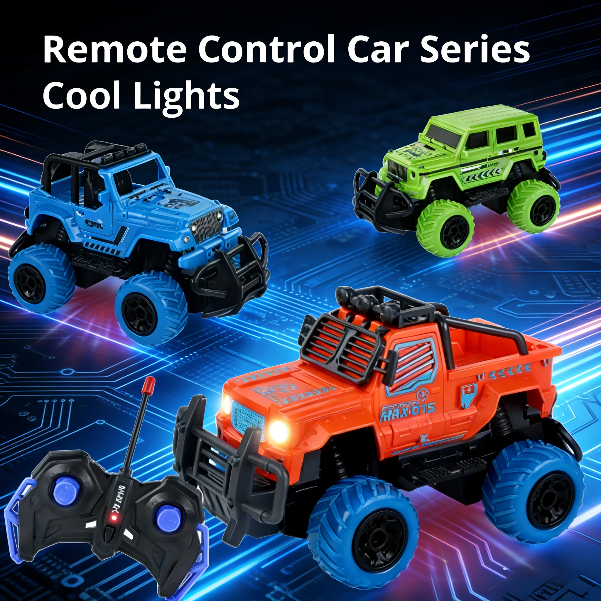 4-Way RC Light-Up Car – Colorful Pattern Remote Control Toy | Perfect Children’s Day Gift
4-Way RC Light-Up Car – Colorful Pattern Remote Control Toy | Perfect Children’s Day Gift