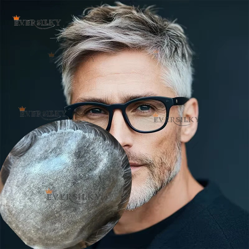 Men's Toupee Cheapest Grey Black 1B65 1B50 1b40 Human Hair Natural Hairpiece Durable Full Thin Microskin System Capillar Prosthe
Men's Toupee Cheapest Grey Black 1B65 1B50 1b40 Human Hair Natural Hairpiece Durable Full Thin Microskin System Capillar Prosthe