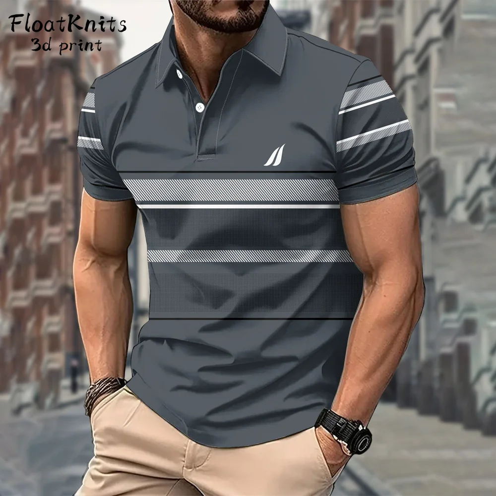 Simple Striped Men's Clothing Summer New in Tops & Tees Fashion Polo Shirts for Men Short Sleeve Tee Business Lapel Polo Shirts
Simple Striped Men's Clothing Summer New in Tops & Tees Fashion Polo Shirts for Men Short Sleeve Tee Business Lapel Polo Shirts