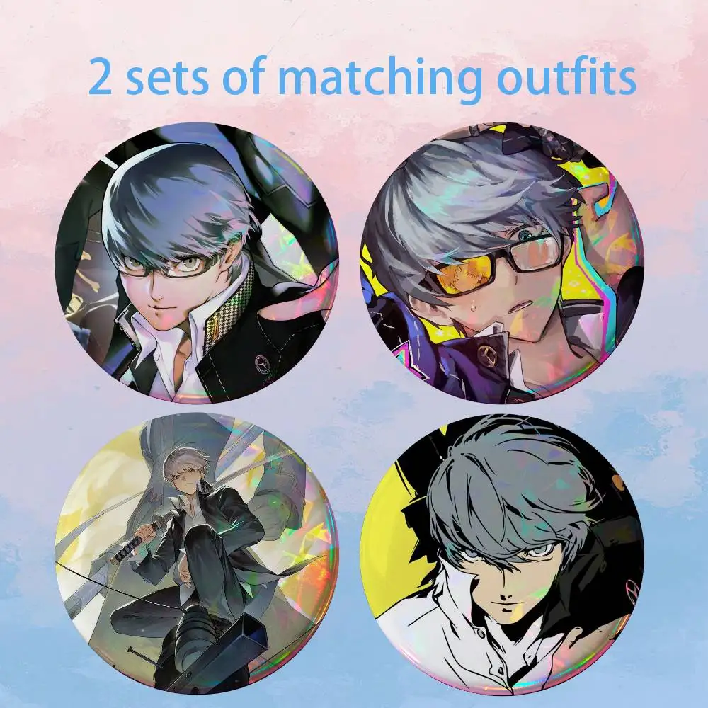 P-Persona 4 Yu Narukami 2 piece set Pins Creativity Printed Pictures Text Metal Lapel Badges Brooches Jewelry Gift
P-Persona 4 Yu Narukami 2 piece set Pins Creativity Printed Pictures Text Metal Lapel Badges Brooches Jewelry Gift