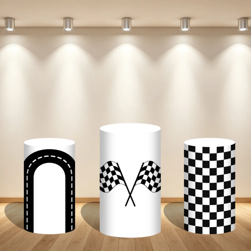 Race Car Theme Cylinder Cover Backdrop Black White Checks Stripes Kids Birthday Cake Table Decor Cylinder Pedestal Stand Covers
Race Car Theme Cylinder Cover Backdrop Black White Checks Stripes Kids Birthday Cake Table Decor Cylinder Pedestal Stand Covers