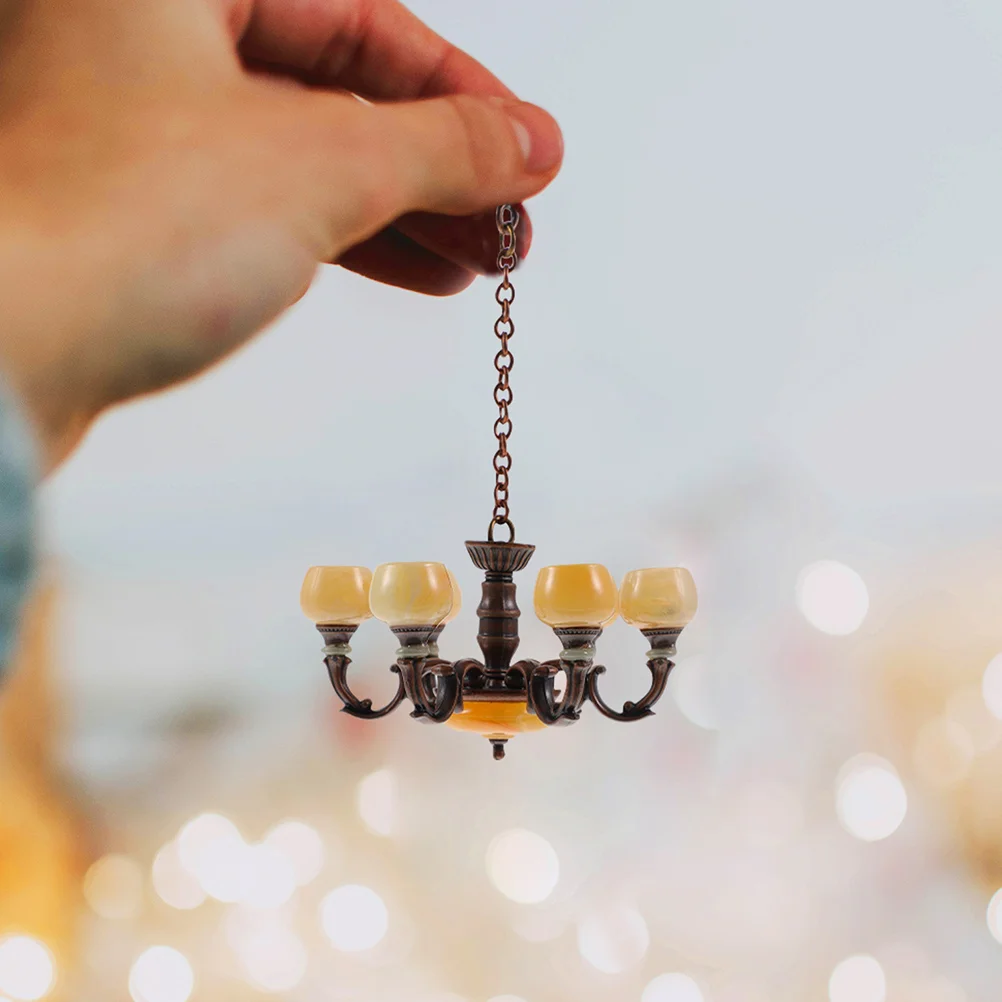 2 Pcs Mini Ceiling Lamp Model Red Dollhouse Chandelier Light Decor Sand Table Materials Tiny Hanging Fine
2 Pcs Mini Ceiling Lamp Model Red Dollhouse Chandelier Light Decor Sand Table Materials Tiny Hanging Fine