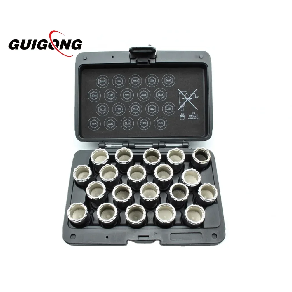GUIGONG Car Tire Anti-Theft Nut Screw Remover Tool Socket Key Sleeve For Volvo
GUIGONG Car Tire Anti-Theft Nut Screw Remover Tool Socket Key Sleeve For Volvo