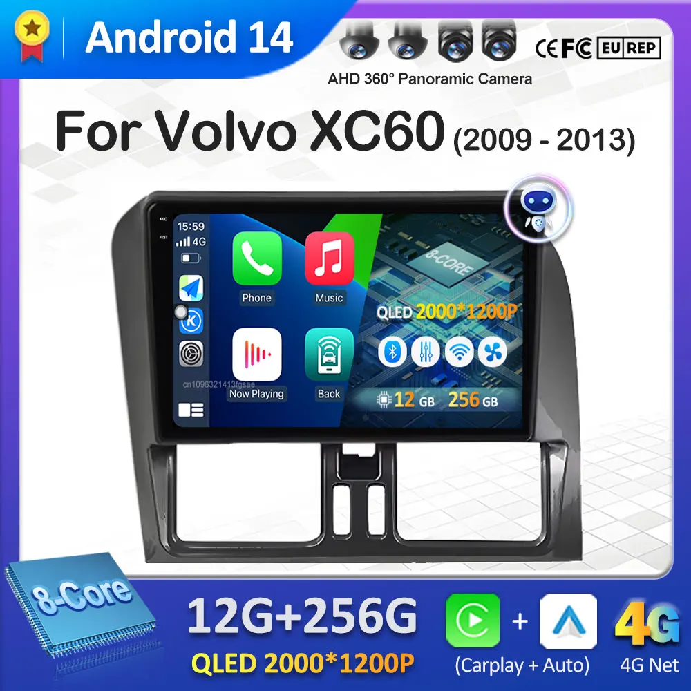 Android 14 с левым рулем для Volvo XC60 2009 2010 2011 2012-2013, GPS-навигация, беспроводной охлаждающий вентилятор Carplay, головное устройство WIFI
Android 14 с левым рулем для Volvo XC60 2009 2010 2011 2012-2013, GPS-навигация, беспроводной охлаждающий вентилятор Carplay, головное устройство WIFI