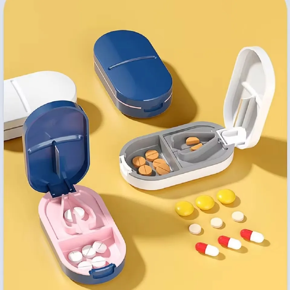 Portable Multiple Pill Cutter with Storage Box Pill Crusher Adjustable Pill Splitter Stainless Steel Cutting Blade
Portable Multiple Pill Cutter with Storage Box Pill Crusher Adjustable Pill Splitter Stainless Steel Cutting Blade