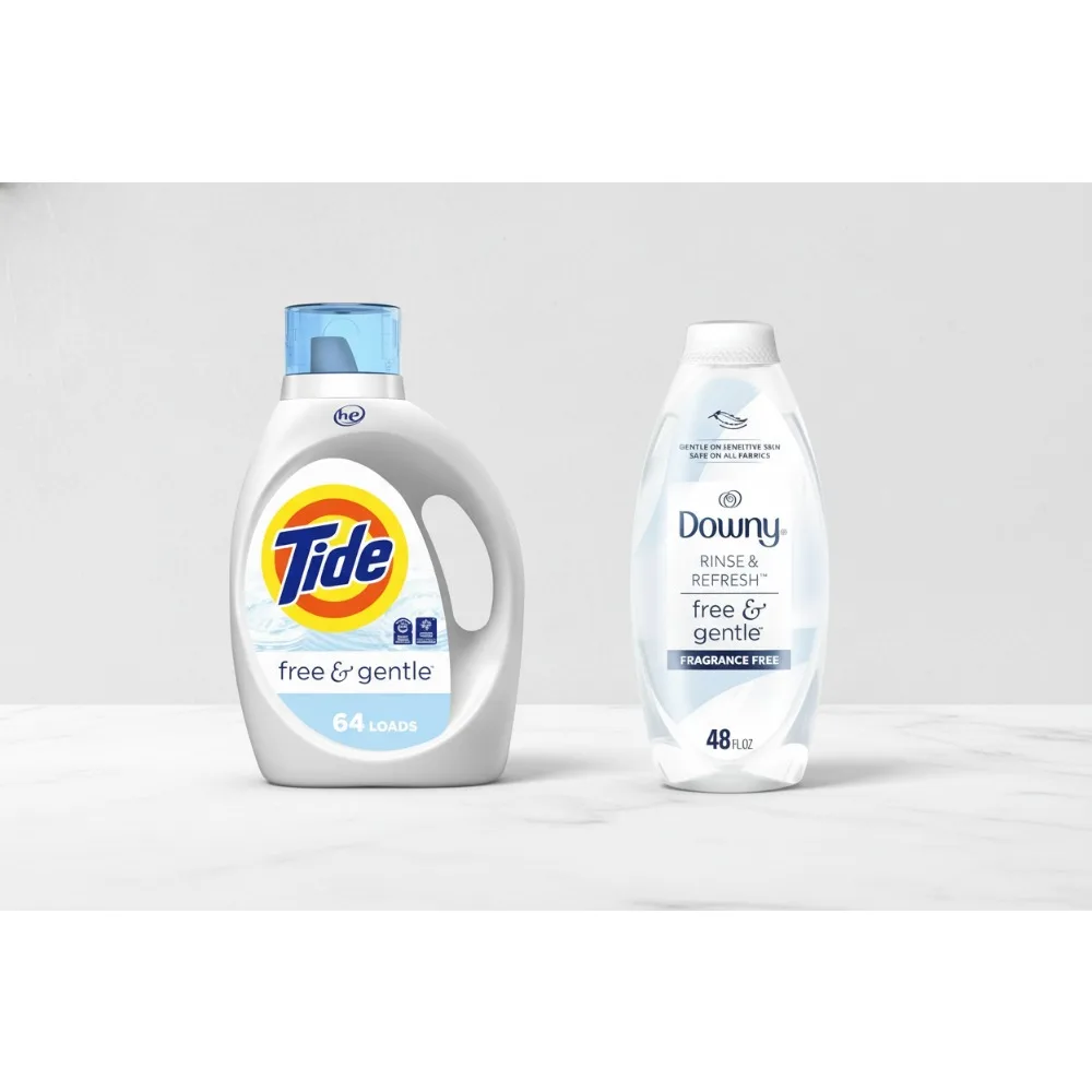 Hypoallergenic Unscented Laundry Detergent & Fabric Softener Bundle, 64 Loads + Odor Remover, Gentle for Sensitive Skin
Hypoallergenic Unscented Laundry Detergent & Fabric Softener Bundle, 64 Loads + Odor Remover, Gentle for Sensitive Skin
