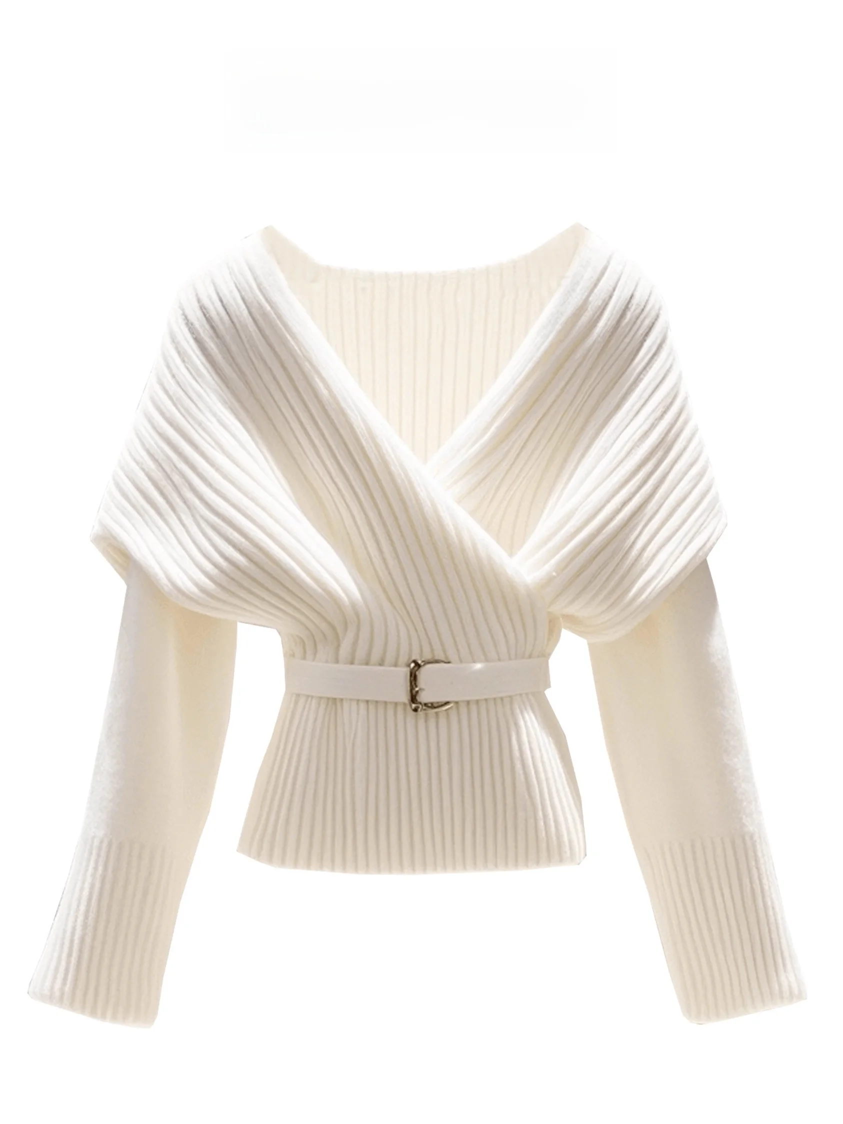 White Slimming Long Sleeve Knitted Sweater Women's Fashion Winter New Style Short V-Neck Versatile Casual Comfortable Knitwear
White Slimming Long Sleeve Knitted Sweater Women's Fashion Winter New Style Short V-Neck Versatile Casual Comfortable Knitwear