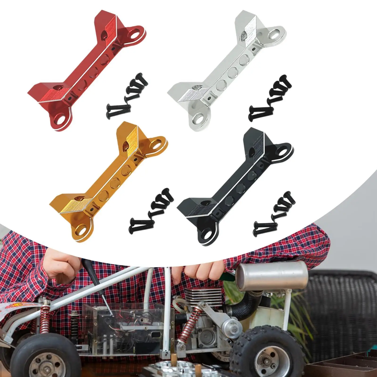RC Car Front Bumper Connection Fixture Aluminum Alloy DIY Accs Replaces Spare Parts for Wltoys 1:10 104006 104026 104010 104020
RC Car Front Bumper Connection Fixture Aluminum Alloy DIY Accs Replaces Spare Parts for Wltoys 1:10 104006 104026 104010 104020