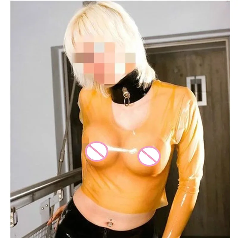 Handmade Transparent Latex Top Rubber Women Cosplay Tights Long Sleeve Sizes XS-XXL
Handmade Transparent Latex Top Rubber Women Cosplay Tights Long Sleeve Sizes XS-XXL