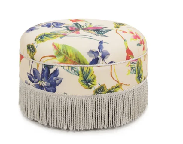 Yolanda 24" Round Upholstered Accent Ottoman, Beige & Tropical Floral
Yolanda 24" Round Upholstered Accent Ottoman, Beige & Tropical Floral