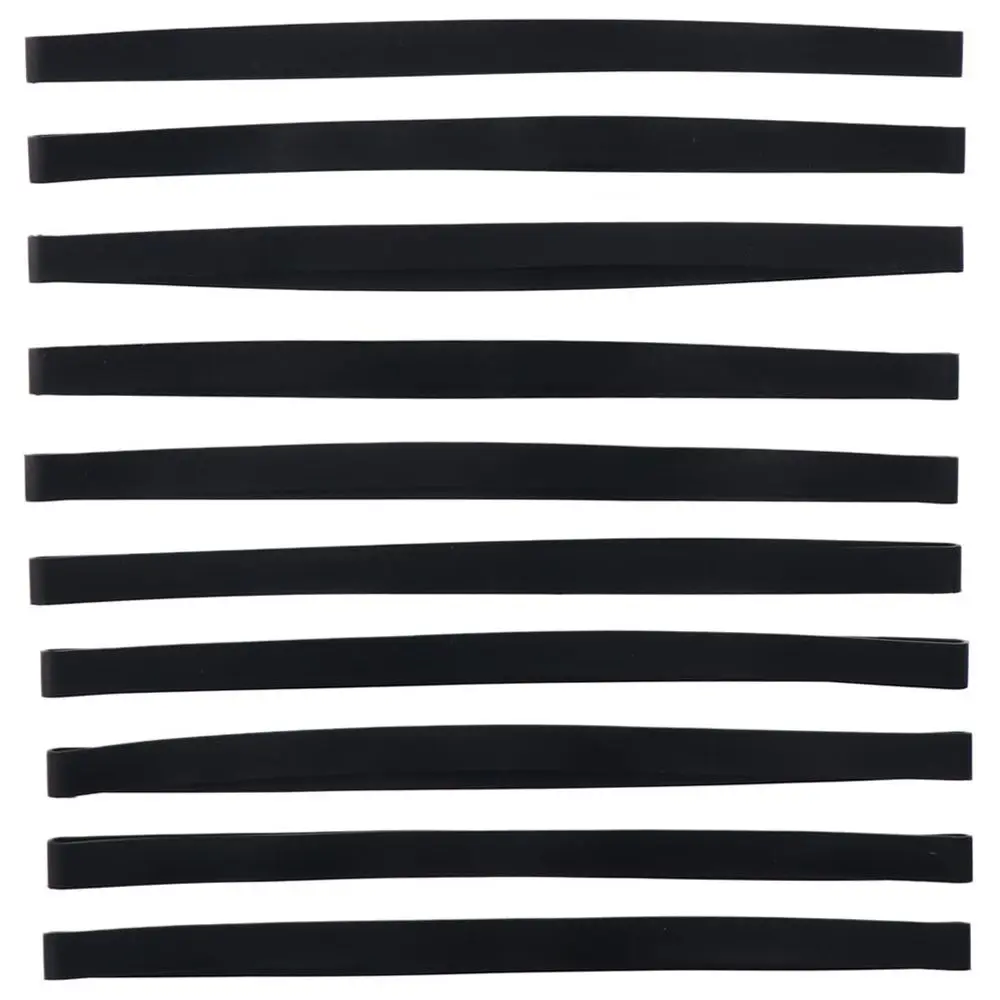10 Pcs Standard Resilience Black Rubber Bands Silicone Large Duty Elastic Strap Rubber Wrapping Notebook Office
10 Pcs Standard Resilience Black Rubber Bands Silicone Large Duty Elastic Strap Rubber Wrapping Notebook Office
